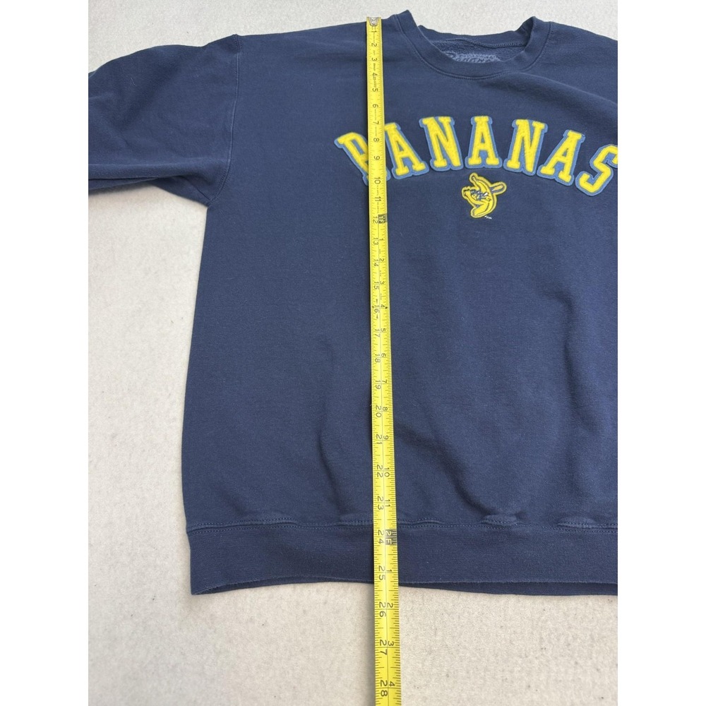 Savannah Bananas Sweatshirt Mens Large Blue Baseball Pullover Crewneck Fleece - Picture 3 of 6
